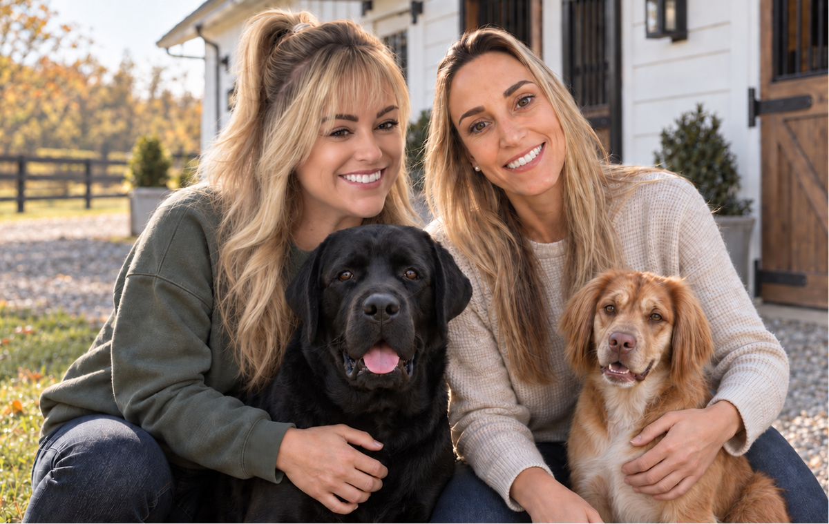 Chelsea with Hank and KC with Griff